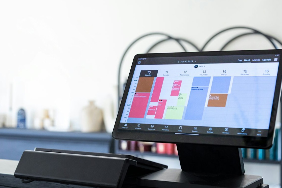 Salon point of sale and payment workflow